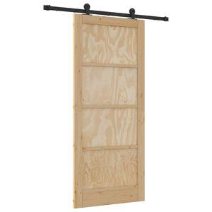 vidaXL Преплъзваща се врата ORKDAL 86 x 198,5 см Натурално