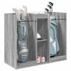 vidaXL Голф шкаф Едноцветен Сив Сонома 102 x 45 x 85,5 см