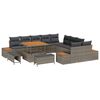 vidaXL Градински Софа Комплект с възглавница 13 pcs Сив