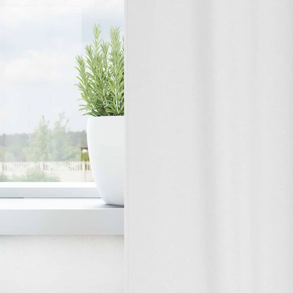 vidaXL Завеси за затъмняване с пръстени 2 pcs Ярко бяло 140 x 140 cm