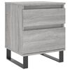 vidaXL Нощно шкафче сив сонома 40x35x50 см инженерно дърво