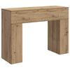 vidaXL Масичка за кафе Дъб артизан 102 x 35 x 75 см