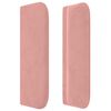 vidaXL Горна табла за легло, розова, 83x16x78/88 см, кадифе