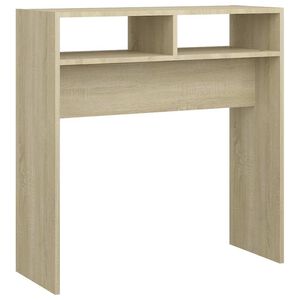 vidaXL Конзолна маса, дъб сонома, 78x30x80 см, инженерно дърво