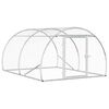 vidaXL Кокошарник Сребристо 200 x 150 x 100 cm Поцинкована стомана
