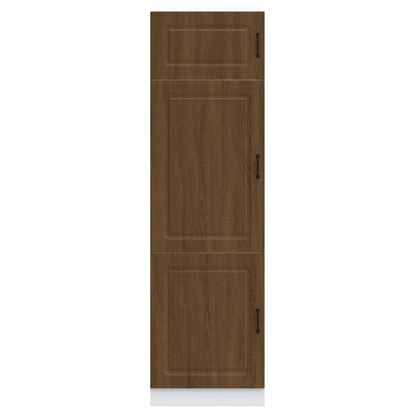 vidaXL Кухненски шкаф, Kalmar, кафяв дъб, инженерно дърво