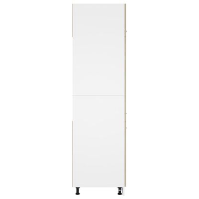 vidaXL Шкаф за хладилник, дъб сонома, 60x57x207 см, ПДЧ
