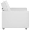 vidaXL Диван Бяло 99 x 78 x 84 см текстил