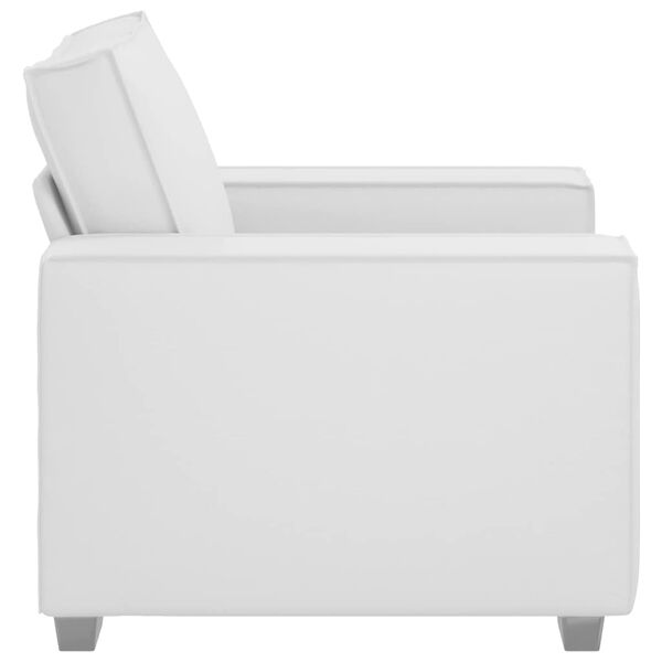 vidaXL Диван Бяло 99 x 78 x 84 см текстил