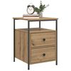 vidaXL Bedside Cabinet Artisan Oak 44x45x60 cm Engineered Wood - Untranslated