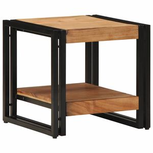 vidaXL Масичка за кафе Кафяво 40 x 40 x 38 cm Солидно акациево дърво