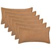 vidaXL Калъфка за възглавница 6 pcs HOUTEN Бежово 40 x 70 cm Букле