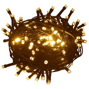 vidaXL Светещ стринг 2000 LED закрито и открито 200 м IP44 топло бял