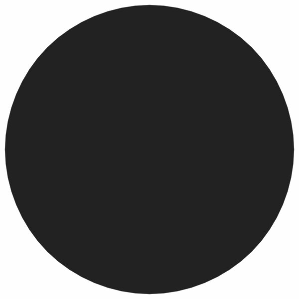 vidaXL Самозалепваща корица за винтове 2 pcs Черно &Oslash; 20 x 0,5 мм