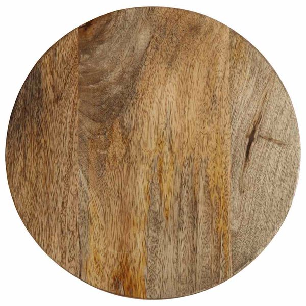 vidaXL Странична маса &Oslash;30x60 cm Масивна дървесина Манго