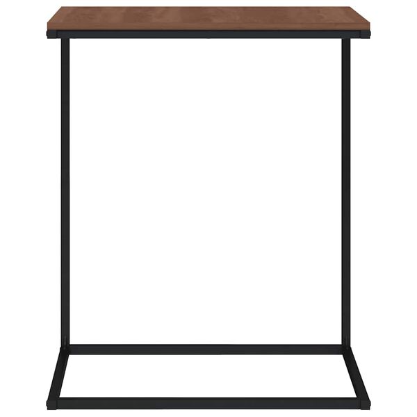 vidaXL Странична маса, черна, 55x35x66 см, инженерна дървесина