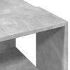 vidaXL Кафе маса, бетонно сива, 89,5x48x30 см, инженерно дърво