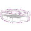 vidaXL Легло с етажерка за книги, без матрак, 160x200 см, бор масив