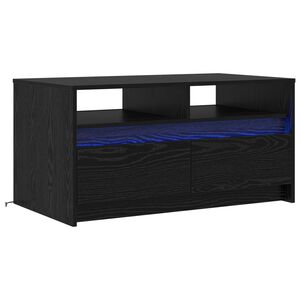 vidaXL Масичка за кафе Черния дъб 90 x 50 x 45 cm Инженерна дървесина