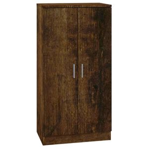 vidaXL Шкаф за обувки, опушен дъб, 55x35x108 см, инженерно дърво
