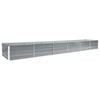 vidaXL Градинска висока леха поцинкована стомана 480x80x45 см сива
