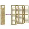 vidaXL Параван за уединение 5 pcs Кафяво 200 x 180 cm