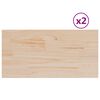 vidaXL Плотове за маси, 2 бр, 70x35x1,7 см, правоъгълни, бор масив