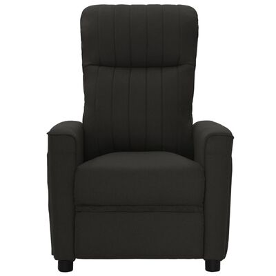 vidaXL Масажен стол, черен, текстил