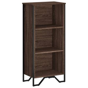 vidaXL Библиотека, кафяв дъб, 50x31x106 см, инженерно дърво