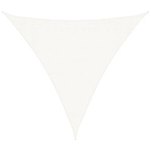 vidaXL Платно-сенник, HDPE, триъгълно, 3,6х3,6х3,6 м, бяло