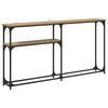 vidaXL Конзолнамаса Дъб 145 x 22,5 x 75 см Инженерно дърво