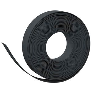 vidaXL Oboji za vrt 25 м 10 см ПЕ Черно