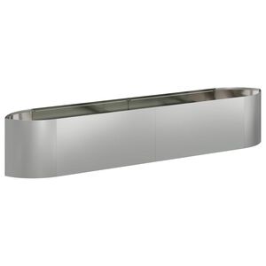 vidaXL Вдигната леха за градина Поцинкована стомана 220 x 40 x 40 см