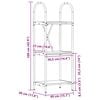 vidaXL Рафт за книги Дъб 40 x 30 x 109 см Инженерно дърво