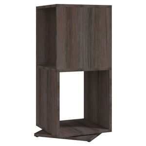 vidaXL Въртящ се шкаф сив дъб сонома 34,5x34,5x75,5 см инженерно дърво