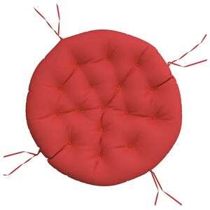 vidaXL Кръгла възглавница червена &Oslash; 100 x11 см Оксфорд плат