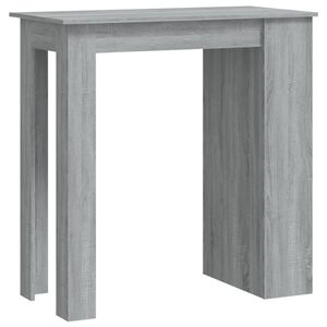 vidaXL Бар маса с рафтове сив сонома 102x50x103,5 см инженерно дърво