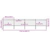 vidaXL Градинска ограда с връх тип „копие“, стомана, 714,5x120 см, черна