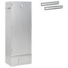 vidaXL Пушилня 3 pcs 44,5 x 29 x 110 cm Поцинкована стомана Сребристо