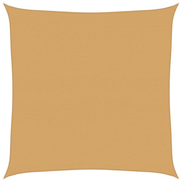 vidaXL Платно-сенник, 160 г/м&sup2;, квадратно, пясъчно, 4x4 м, HDPE