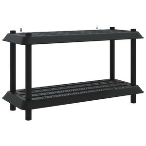vidaXL Рафтово единица 2 нива 100 x 40 x 55,5 см ПП Антрацит