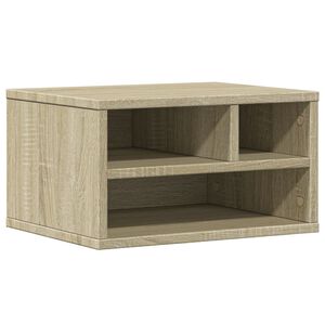 vidaXL Стойка за принтер, дъб сонома, 40x32x22,5 см, инженерно дърво