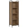 vidaXL Шкаф за книги 55,5 x 33 x 174 см Инженерна дървесина