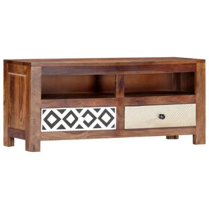 vidaXL ТВ шкаф, 90x30x40 cм, акациево дърво масив