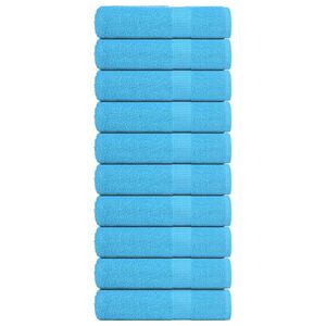 vidaXL Кърпи за ръце FROGN 10 бр. Тюркоазени 50x100 см 360 г/м&sup2;