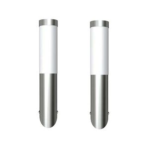 vidaXL Външни стенни осветителни тела 2 бр неръждаема стомана