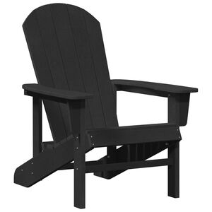 vidaXL Стол Adirondack Черно 82 х 74 х 92 см HDPE