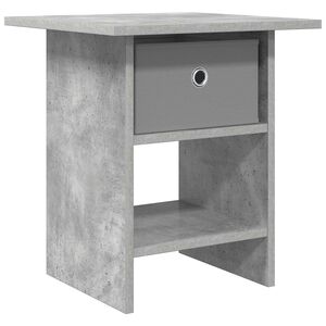 vidaXL Нощно шкафче Циментено сиво 41 x 40 x 45 см Инженерна дървесина