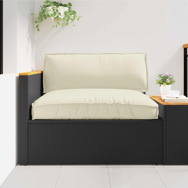 vidaXL Комплект възглавници за палет 2 pcs Крем Оксфордска тъкан