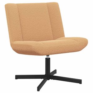 vidaXL Въртящ се стол Бежово 63 x 75 x 76 см Овча